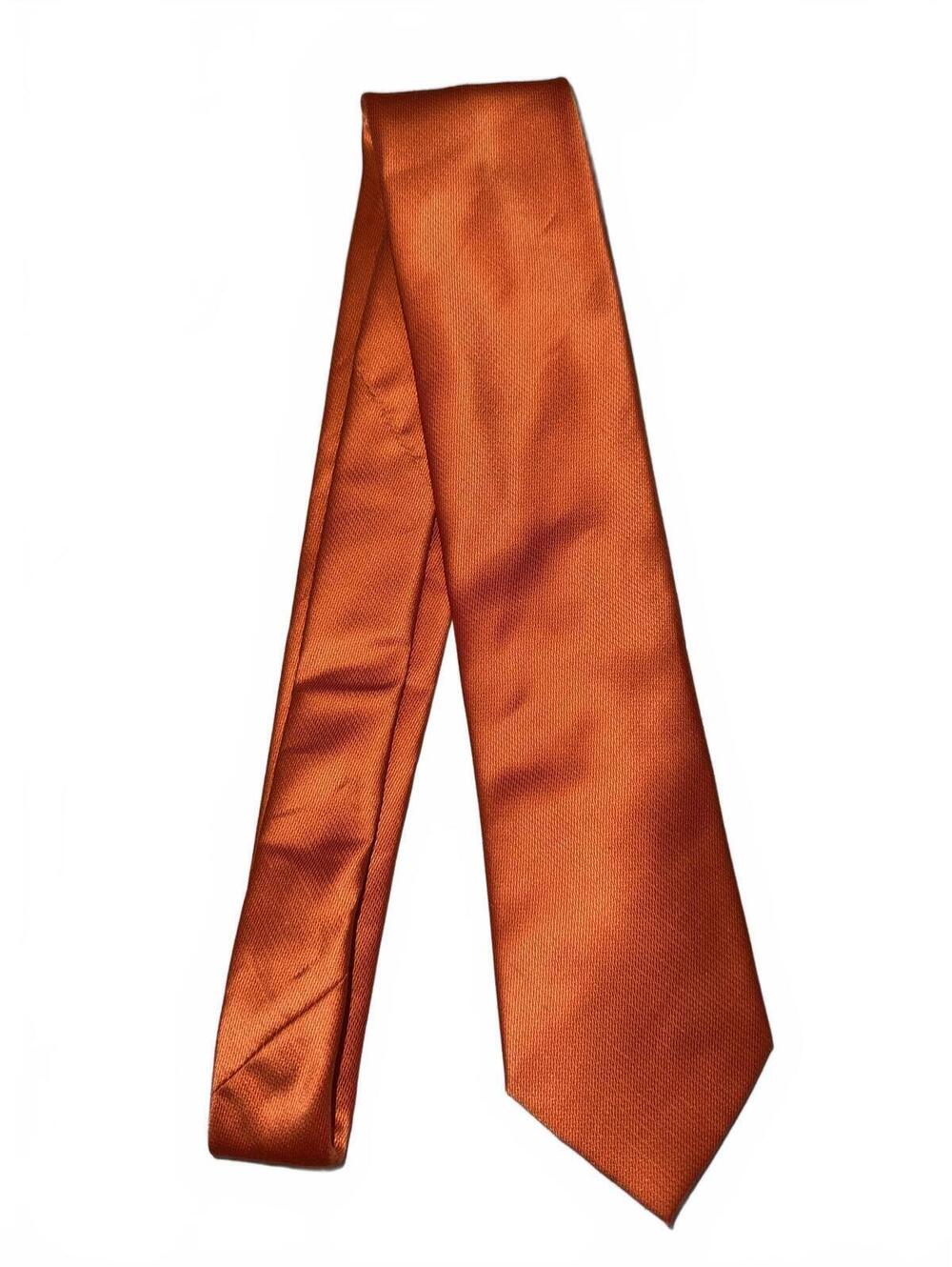 Orange George Men's Tie